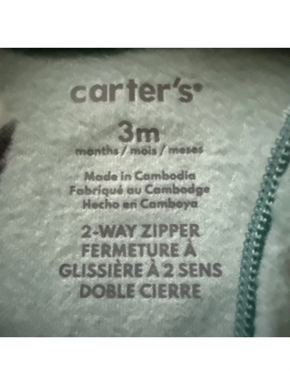 Baby Boys Girls Carter's Set Of 3 Teal Penguin, Airplanes, Zebra Sz NB to 3 Mo.
